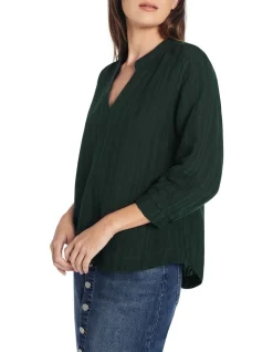 Discount 🛒 David Lawrence Flouren Check Blouse In Pine 🧨