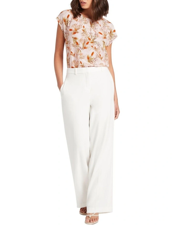 Hot Sale π David Lawrence Brigitte Silk Top In Ivory Multi 𧨠- Image 2