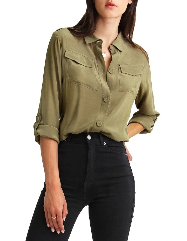 Budget π€© Belle & Bloom Eclipse Rolled Sleeve Blouse π