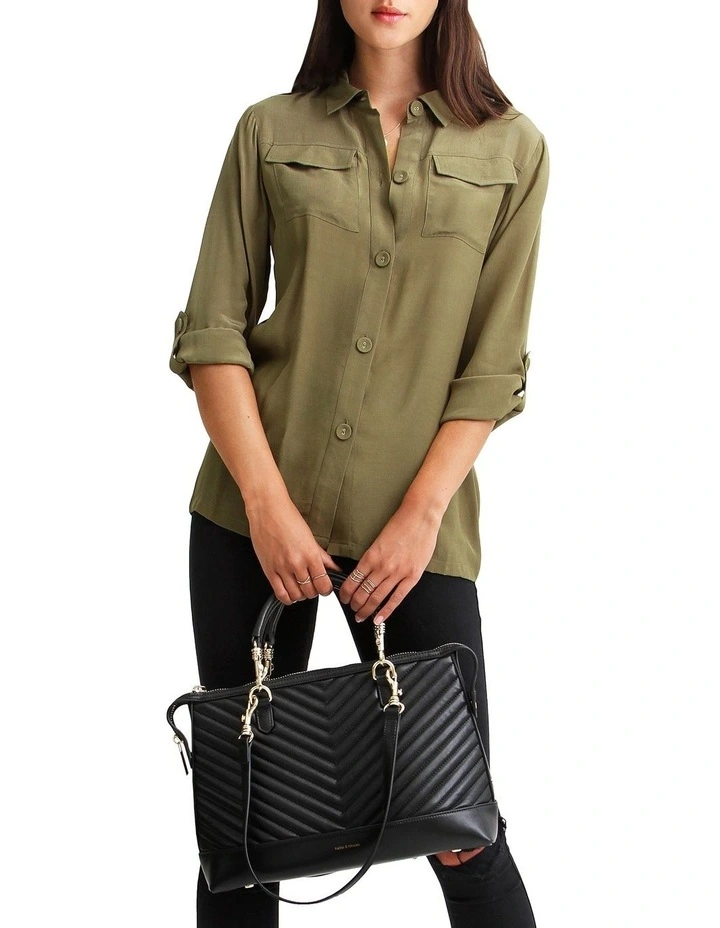 Budget π€© Belle & Bloom Eclipse Rolled Sleeve Blouse π - Image 5