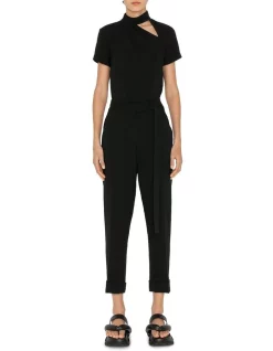 Outlet ⌛ Cue Asymmetric Cut Out Top In Black 👏