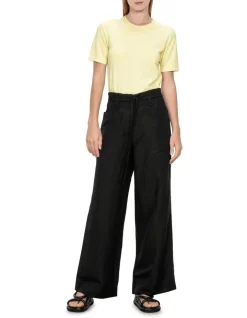 Wholesale π Veronika Maine Short Sleeve Knitted Tee In Lemon β