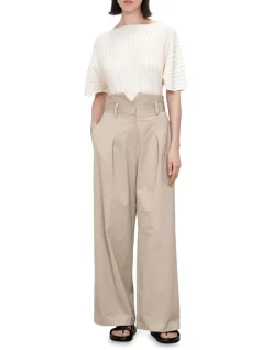 Buy 🥰 Veronika Maine Two Tone Ottoman Knit In Cream 🌟