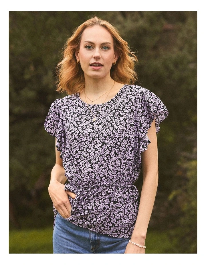 Brand new π Stella Lavender Floral Top In Purple Multi π€© - Image 4