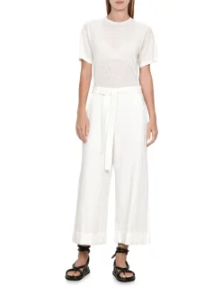 Buy π― Veronika Maine Sheer Knitted T-Shirt In White π