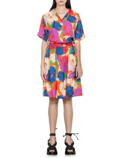 Promo β Veronika Maine Neon Peonies Collared π Shirt In Multi βοΈ