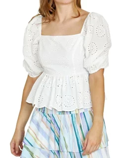 Top 10 👍 Kachel Rita Blouse White ✔️