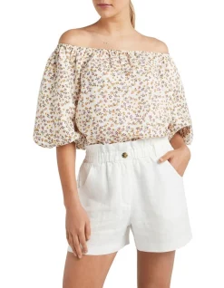 Cheapest 💯 French Connection Picnic Floral Linen Top ✨