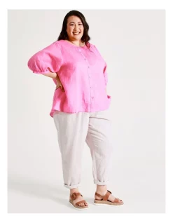 Flash Sale β¨ Regatta Ramie Button Through π Shirt With Hilo Hem In Strawberry Pink π―