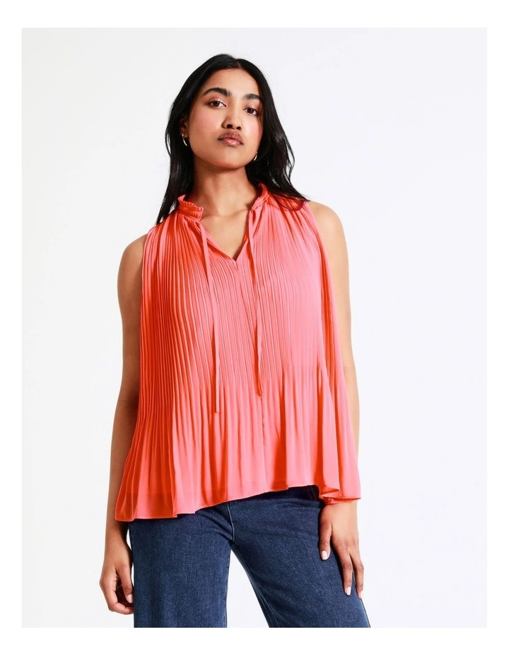 Brand new π₯ Basque Micro Pleat Top In Coral π