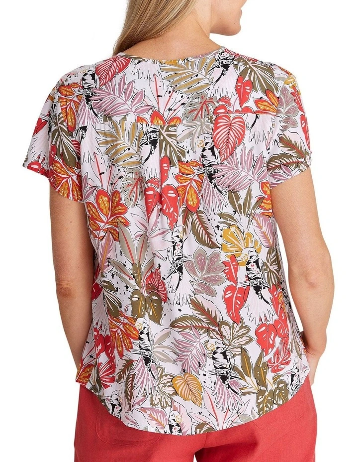 Best Pirce π₯° Black Pepper Wali Short Sleeve Blouse In Red Multi π - Image 3