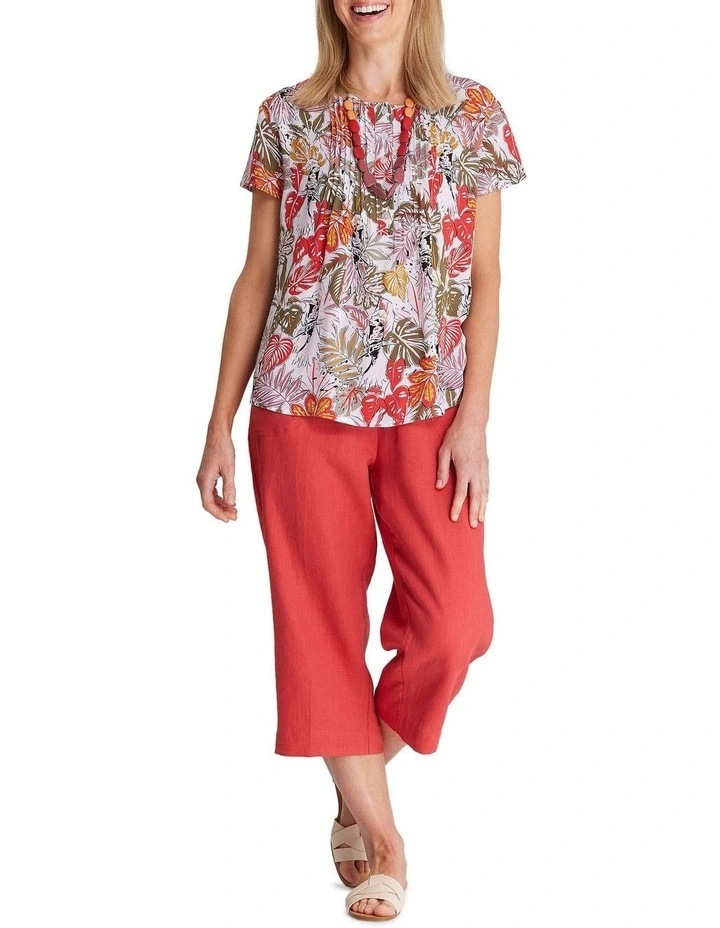 Best Pirce π₯° Black Pepper Wali Short Sleeve Blouse In Red Multi π - Image 5