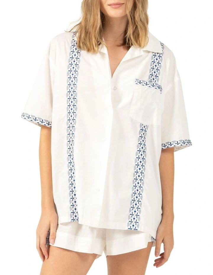 Cheap π― Thrills Rhodes Short Sleeve π Shirt In White π