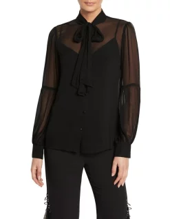 Brand new 😍 Sass & Bide Mystic Romance Sheer Blouse In Black 🛒