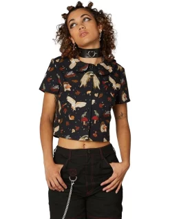 Buy π Dangerfield Woodland Animal Print Blouse Black π