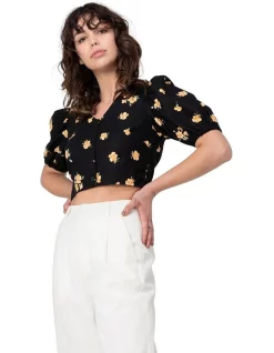 Brand new 😉 Princess Highway Bianca Ditsy Blouse Black ⌛