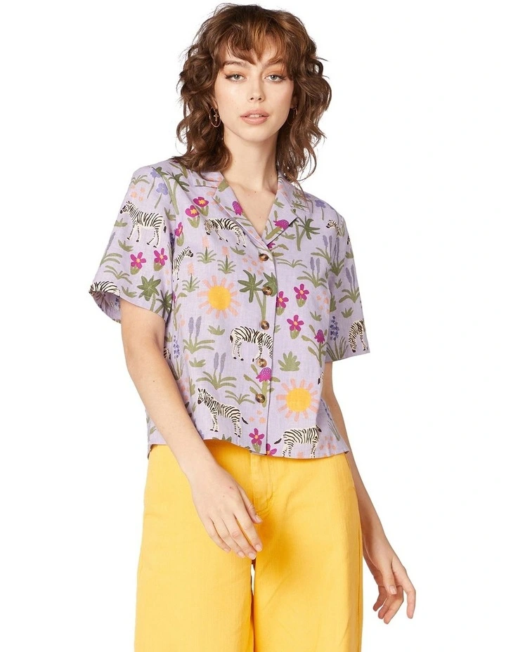 Top 10 π₯ Princess Highway Sunshine Zebra Relaxed Blouse Lilac π