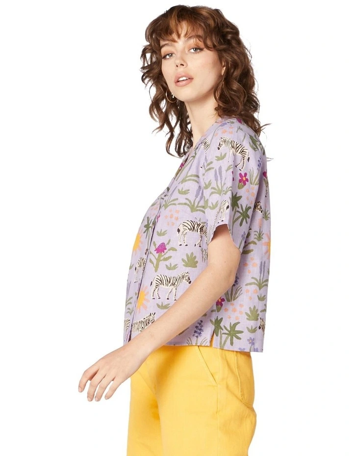 Top 10 π₯ Princess Highway Sunshine Zebra Relaxed Blouse Lilac π - Image 3