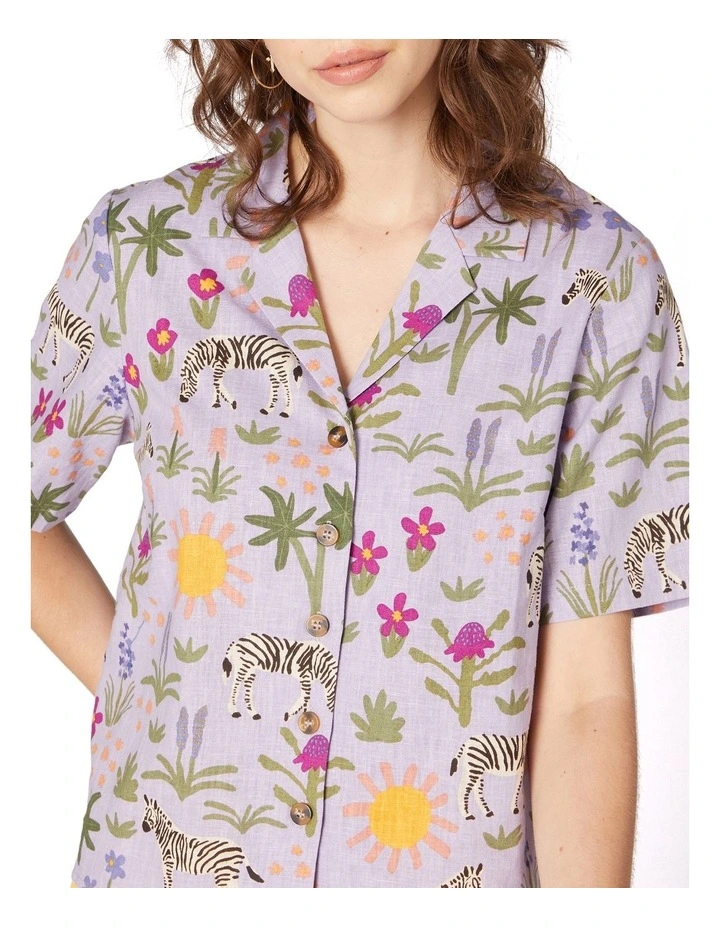 Top 10 π₯ Princess Highway Sunshine Zebra Relaxed Blouse Lilac π - Image 4