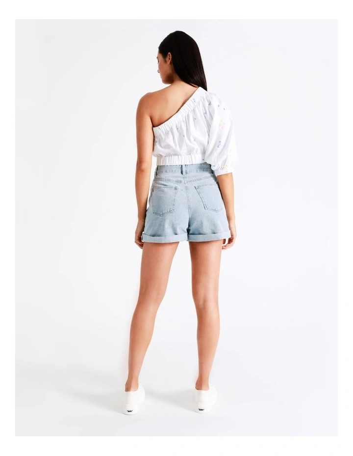 Promo π Miss Shop Linen One Shoulder Top In Assorted π€© - Image 4