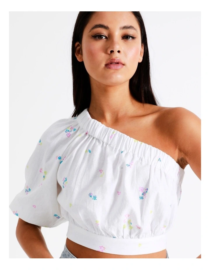 Promo π Miss Shop Linen One Shoulder Top In Assorted π€© - Image 5