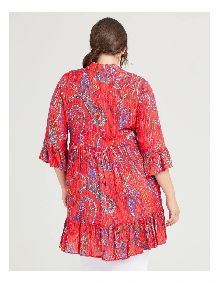 Cheapest π Taking Shape Natural Charm Lurex Tier π Shirt In Print β¨ - Image 2