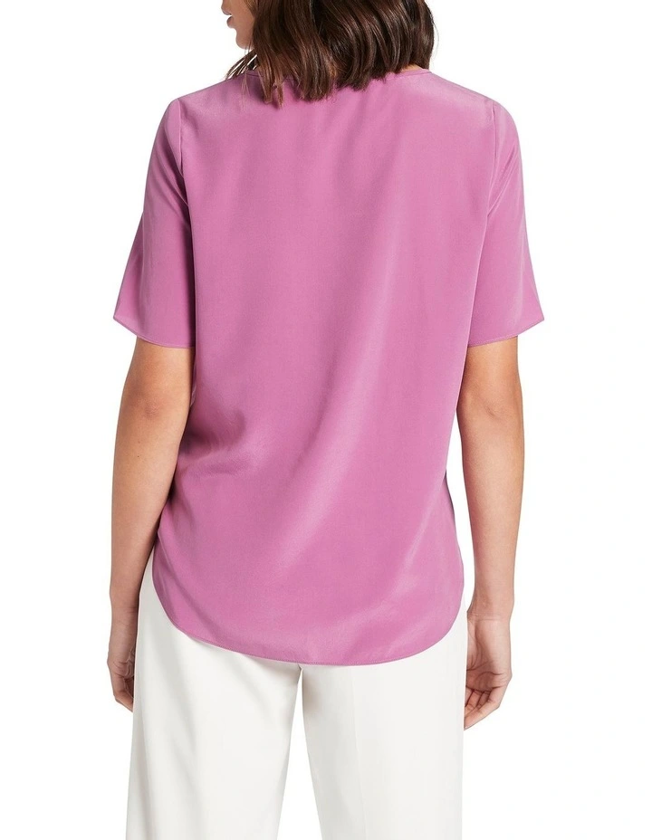 Best deal π₯ David Lawrence Malene Silk Tee In Violet π - Image 3