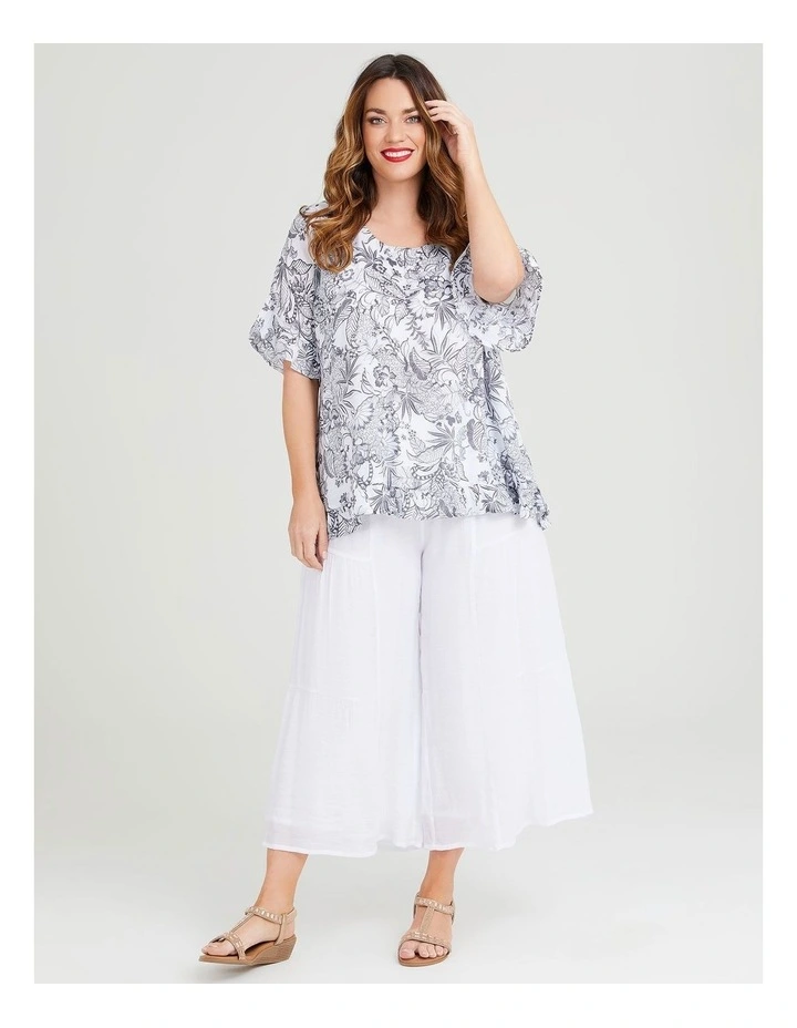 Top 10 ✨ Taking Shape Natural Etched Floral Top In Print ❤️ - Image 4