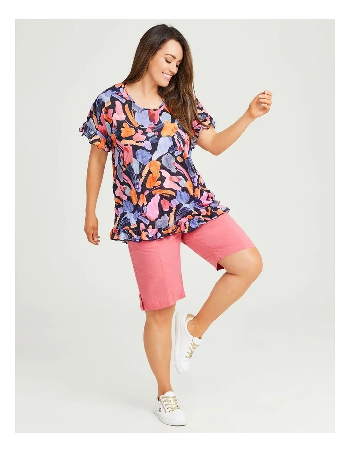 Deals π Taking Shape Abstract Watercolour Top In Multi π - Image 4