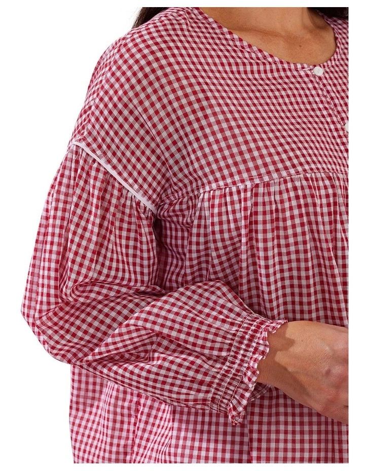 Top 10 π Yarra Trail Fine Check π Shirt In Red/White Gingham π - Image 4