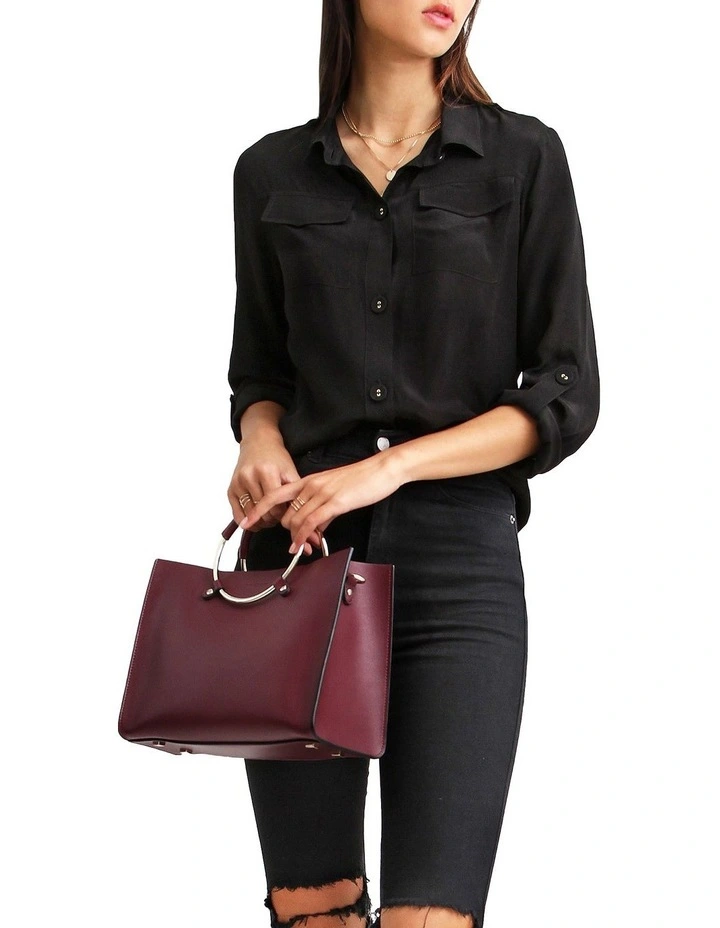 Cheap π― Belle & Bloom Eclipse Black Rolled Sleeve Blouse π - Image 6