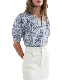 Flash Sale ✔️ French Connection Paisley Button Through 👕 Shirt In Multi 🌟