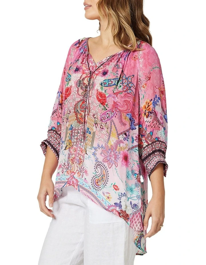 Best deal π€© Hammock & Vine Paisley Floral Print Tunic In Pink β - Image 2