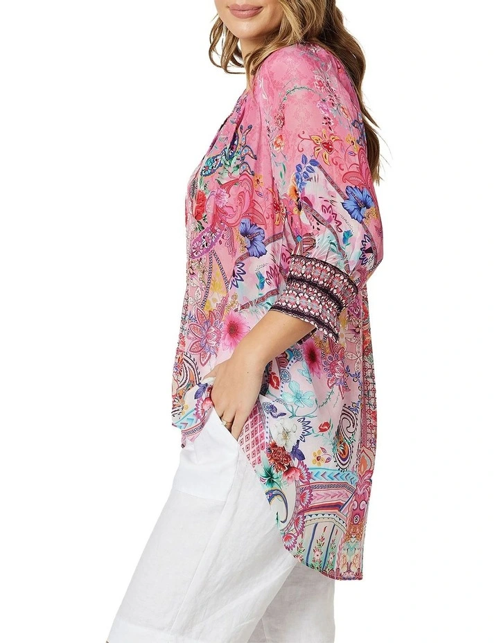 Best deal π€© Hammock & Vine Paisley Floral Print Tunic In Pink β - Image 3
