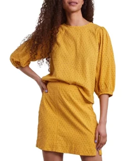 Flash Sale 👍 Y.A.S Moni Cotton Top In Amber Yellow 🥰