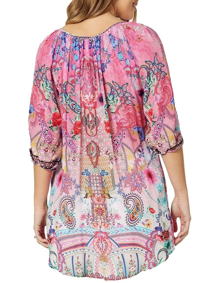 Best deal π€© Hammock & Vine Paisley Floral Print Tunic In Pink β - Image 4