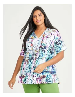 Cheapest ✨ Taking Shape Natural Coastal Top In Print 😀