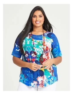 Cheapest 🤩 Taking Shape Bamboo 🌞 Summer Break Top In Print 🥰