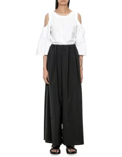 Best reviews of ❤️ Veronika Maine Sporty Cotton Cut Out Top In Ivory White 😀