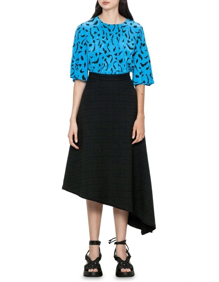 Best reviews of π Veronika Maine Print Pleat Top In Azure Blue π