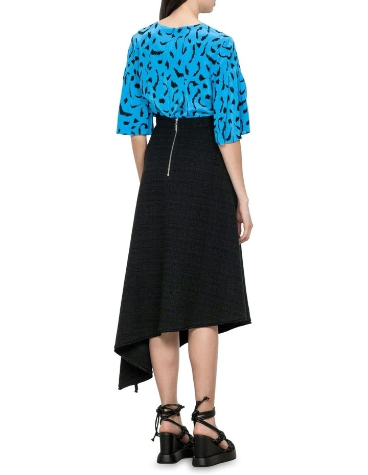 Best reviews of π Veronika Maine Print Pleat Top In Azure Blue π - Image 2