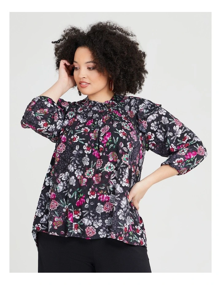 Hot Sale π₯ Taking Shape Natural Bridget Shirred Top In Multi π - Image 3