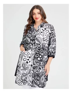 New π Taking Shape Linen Monochromatic π Shirt π