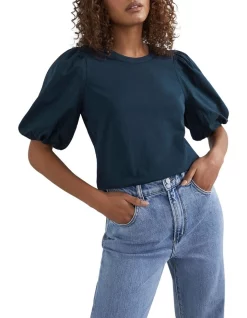 Best Pirce 😉 French Connection Spliced Puff Sleeve Top 🤩