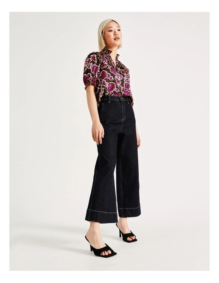 Budget π Basque Shirred Shoulder Top In Pink π - Image 5