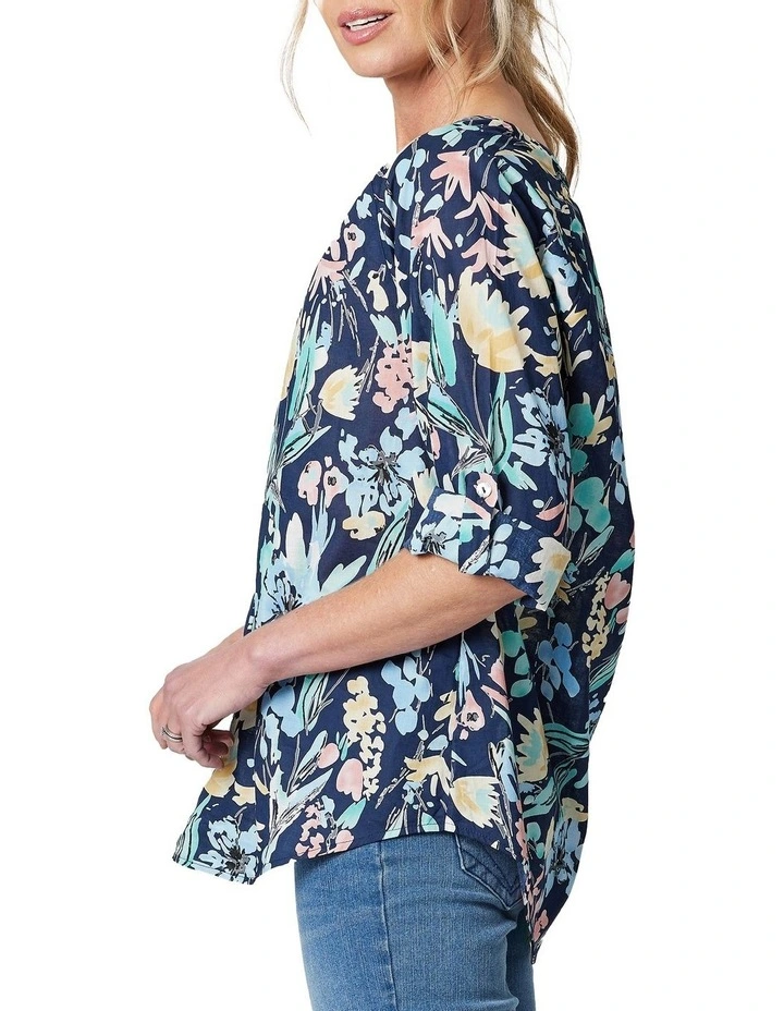 Hot Sale π₯° Gordon Smith Cotton Floral Print Top In Multi π₯° - Image 2