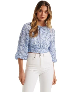 Discount π Forever New Marla Open Back Blouse In Blue π
