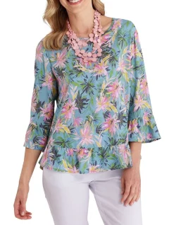 Promo 😉 Black Pepper Cocos Blouse In Opaline Multi 🥰