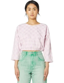 Best reviews of 🎉 Gorman Checkers Cropped Top Pink 😀