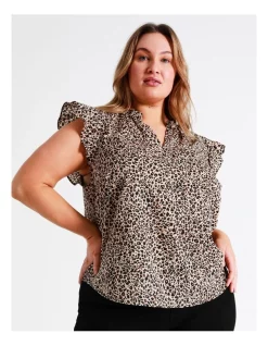 Budget 🎉 Tokito Organic Cotton Ruffle Neck Tank In Multi 🤩